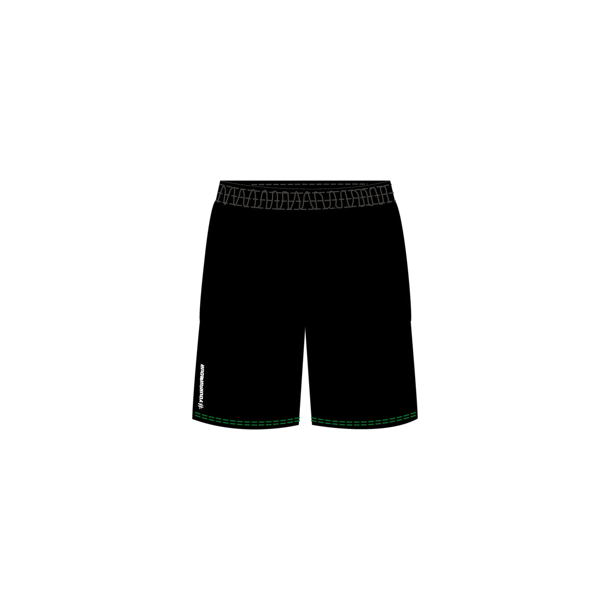 Green Playing Shorts